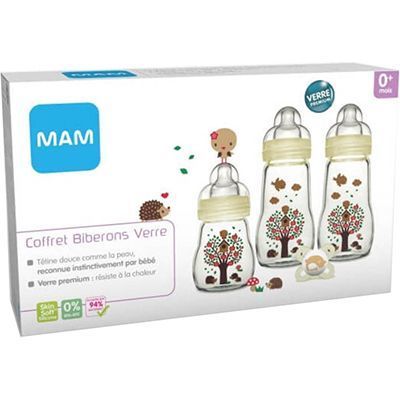 MAM Coffret Biberons Verre 0-6 mois - Pharmacie du Coudoulet